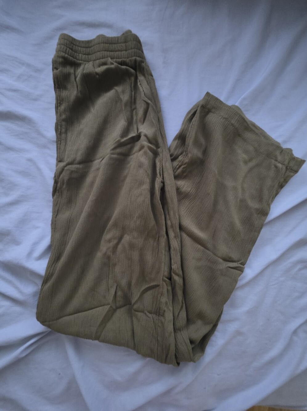 dip Olive Green Women's Flowy Pants